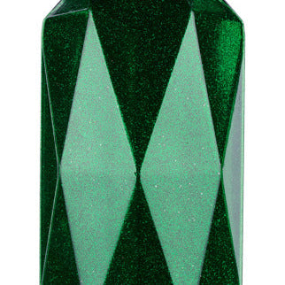 5.5"L X 2.5"W CUBIC RECTANGLE GEM ORNAMENT - EMERALD GREEN - XJ716206