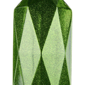 5.5"L X 2.5"W CUBIC RECTANGLE GEM ORNAMENT - LIME GREEN - XJ716269