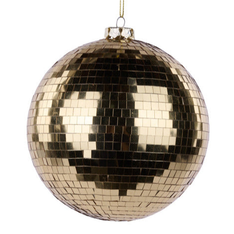 120MM MIRROR BALL ORNAMENT - 18K GOLD - XJ717708