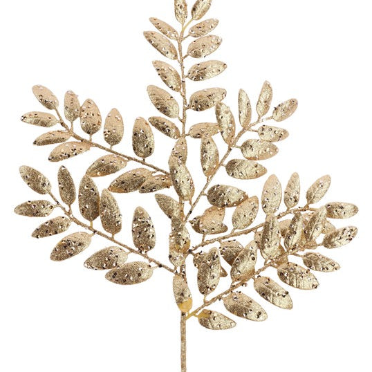 21"L GLITTER HONEY LOCUST SPRAY - GOLD - XS216908