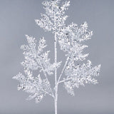 28"L GLITTER/HEX GLITTER CEDAR SPRAY - SILVER - XS241526