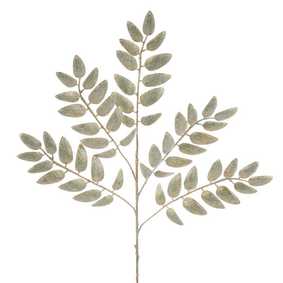 21.5"L BRUSHED HONEY LOCUST SPRAY - SAGE GREEN/GOLD - XS2482E4