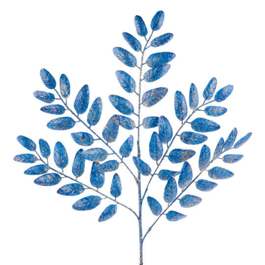 21.5"L BRUSHED HONEY LOCUST SPRAY - BLUE/GOLD - XS2482E6