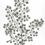 33"L GLITTER ROUND LEAF SPRAY - CHAMPAGNE - XS226758