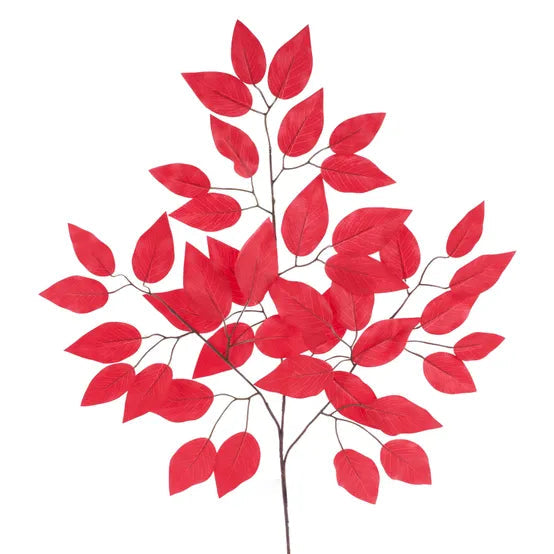 23"L FICUS SPRAY - RED - FG633724
