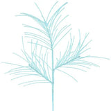 31"L GLITTERED PINE SPRAY - ICE BLUE - XS104860