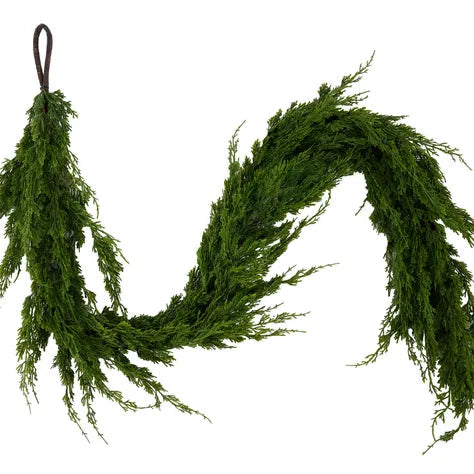 6'L ARBORVITAE THIN GARLAND - GREEN - XX9892