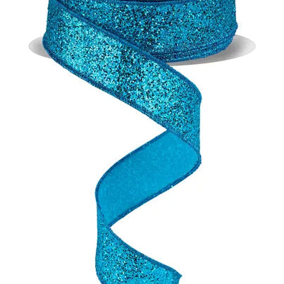 7/8"X10YD LASER GLITTER - TURQUOISE - RGF7532A2