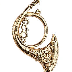 4.75-5"H FLAT INSTRUMENT ORNAMENT - GOLD - XJ745208-3