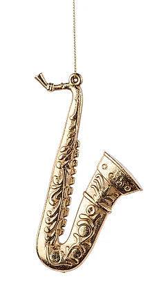 4.75-5"H FLAT INSTRUMENT ORNAMENT - GOLD - XJ745208-1