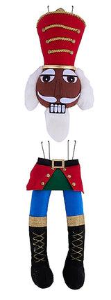 2PC 33"H NUTCRACKER DECOR KIT - BROWN/RED/BLUE/BLACK/GOLD - XC635202