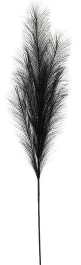 38"L FABRIC GRASS PLUME SPRAY - BLACK - FG601402