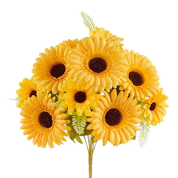 20"L SUNFLOWER BUSH X11 - YELLOW - FN171229