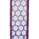 7/8"X10YD GLITTER HONEYCOMB - WHITE/MARDI GRAS - RGH741627