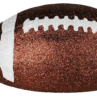 11"L FOOTBALL - CHOCOLATE GLITTER - MZ2057