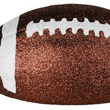 11"L FOOTBALL - CHOCOLATE GLITTER - MZ2057