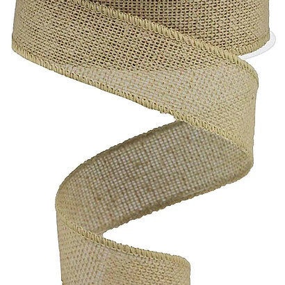 1.5"X10YD FAUX BURLAP - NATURAL - RG01895