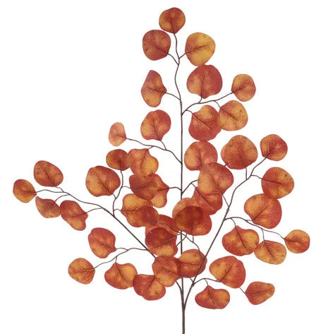 27"L APPLE LEAF SPRAY - DARK ORANGE - FG671653