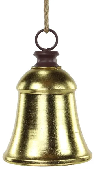 6.5"DIA METAL LIBERTY BELL W/JUTE - GOLD - XC434808