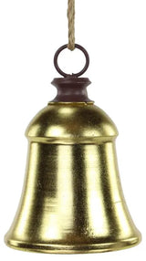 6.5"DIA METAL LIBERTY BELL W/JUTE - GOLD - XC434808