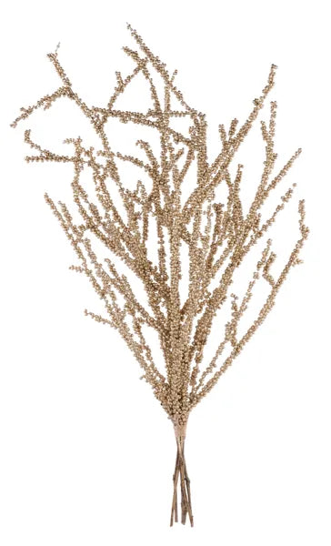 35"L STYRO BALL/BAMBOO TWIG BUNDLE - CHAMPAGNE - FB199849