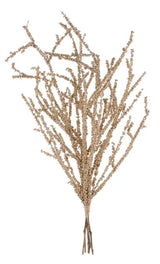 35"L STYRO BALL/BAMBOO TWIG BUNDLE - CHAMPAGNE - FB199849