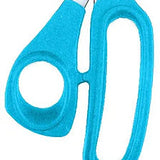 9.5"L RIBBON SCISSOR - TURQUOISE - MT107230
