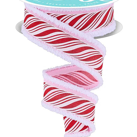 1.5"X10YD PEPPERMINT TWIST/DRIFT - PINK/RED/SILVER - RGC828822