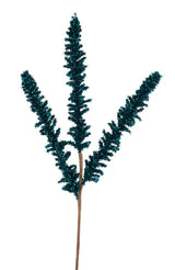 18"L V-CUT FOIL GLITTER SPIKE - TEAL - MN0409K5