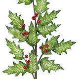 32"L BERRY/HOLLY LEAF SPRAY - RED/GREEN/WHITE - XS0842