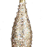 GLITTER/BEAD ORNAMENT - PLATINUM - XY529132-1