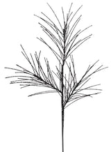 31"L GLITTERED PINE SPRAY - BLACK - XS104802