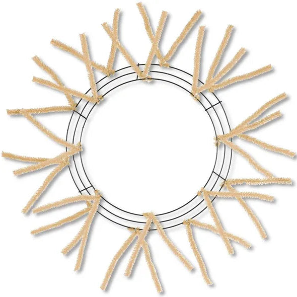 15"WIRE, 25"OAD-PENCIL WORK - BURLAP - XX7504W4
