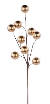 28"L BALL SPRAY X3 - SHINY GOLD - EC447408