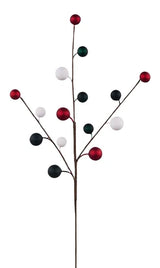 20"L METALLIC BERRY SPRAY - BURGUNDY/HUNTER GREEN/WHITE - EC5840F3