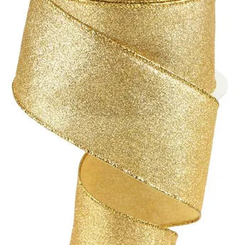 2.5"X10YD SHIMMER GLITTER - GOLD - RGC159708