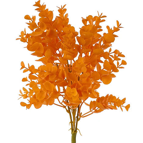 14.5"L EUCALYPTUS BUSH X5 - BRIGHT ORANGE - HA188930