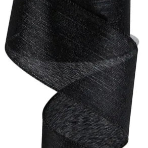 2.5"X10YD VERTICAL METALLIC STRIPE - BLACK - RGC130002