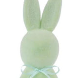 12.5"HX4"L STANDING RABBIT WITH BOW - MINT GREEN - HE740284