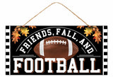 12.5"LX6"H MDF FRIENDS, FALL & FOOTBALL - BLACK/WHITE/BROWN/ORANGE - AP7458