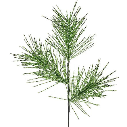 21"L TWISTED METALLIC PINE SPRAY X3 - LIME GREEN - XX262933