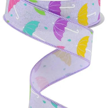 1.5"X10YD UMBRELLAS ON ROYAL - LAVENDER/WHITE/PINK/TEAL/YELLOW/GREEN - RGC1625NR