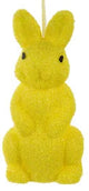 10"HX4.5"W IRID GLITTER BUNNY - YELLOW - HE734299