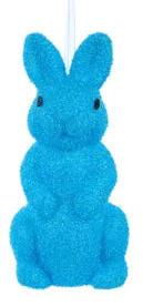 10"HX4.5"W IRID GLITTER BUNNY - BLUE - HE734299