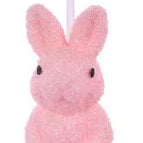 10"HX4.5"W IRID GLITTER BUNNY - PINK - HE734299