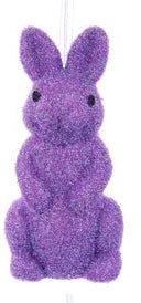 10"HX4.5"W IRID GLITTER BUNNY - PURPLE - HE734299