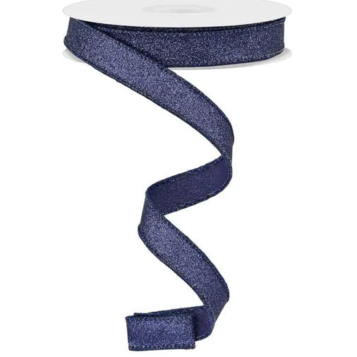 5/8"X10YD SHIMMER GLITTER - NAVY BLUE - RGF108919