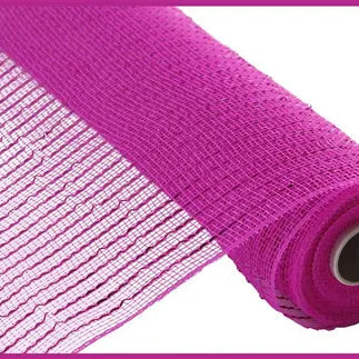 10"X10YD WIDE FOIL MESH - HOT PINK W/ HOT PINK FOIL - RE136611