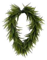 26"H X 18"DIA WOODLAND FERN WREATH - GREEN - FP106135