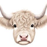 15.5"LX12.25"H HIGHLAND COW - BLONDE - MD1757K7